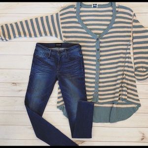 Thermal Striped Sweater NWT!